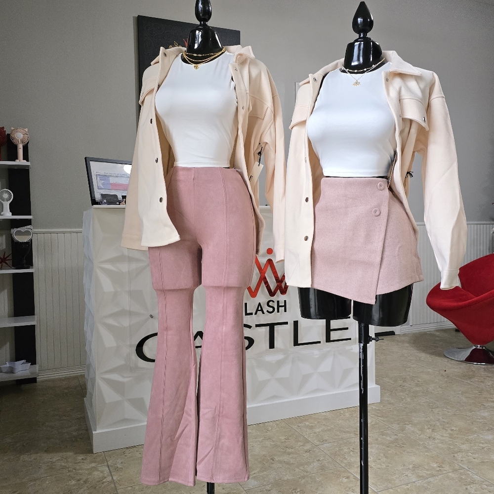 Cream Fleece Shacket